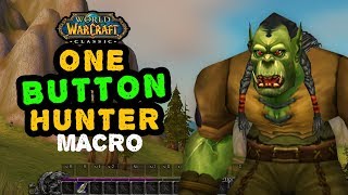 One Button Hunter Macro in Classic WoW and other popular requests [upl. by Esaertal]