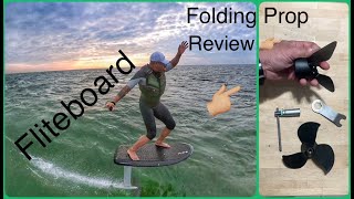 Fliteboard Folding Propeller Review amp comparison [upl. by Ajaj]