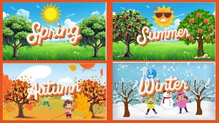 Four Seasons of the Year  Spring Summer Autumn Winter  Educational Video for Kids [upl. by Kai]