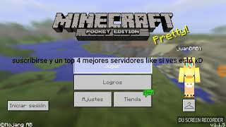 Top 4 mejores servidores de Minecraft PE 115 en adelante [upl. by Lupee]