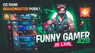 LETS PUSH TO BR RANK TOP 1 🏆 FUNNY GAMER 420 IS LIVE 🛑 freefire nonstopgaming classyfreefire [upl. by Maximo]