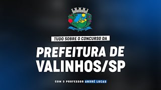 CONCURSO PREFEITURA DE VALINHOSSP  PLANEJAMENTO DE ESTUDOS [upl. by Etka121]