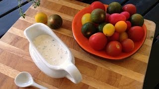 DUDE RANCH  Homemade Buttermilk Ranch Dressing Recipe [upl. by Aitnas31]