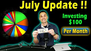 Investing 100Month in Stocks 💵 July Update [upl. by Aihsenek590]