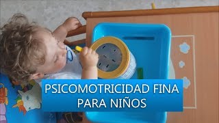 Psicomotricidad fina para niños con tapas [upl. by Rudolfo]