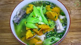 Sponge gourd soup [upl. by Artep]