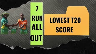 7 RUN ALL OUT Lowest ever score [upl. by Terry562]