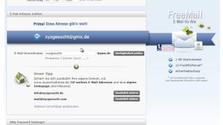 Tutorial GMX Freemail Account anlegen [upl. by Morrill]