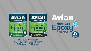 Video Produk Avian NonSag Epoxy Hemat [upl. by Dnamra586]