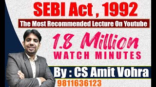 SEBI Act 1992SLCMCMSLCS Executive [upl. by Nomzzaj]