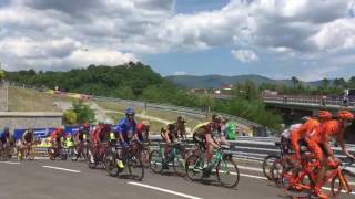 Barberino di Mugello ultima quottappaquot del Mugello per il Giro dItalia [upl. by Aihsik]