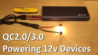 Using Quick Charge 30 to Power 12 Volt Devices  12v Solar Shed [upl. by Roth]