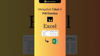 Langkah Mudah Mengonversi Tabel PDFGambar ke Excel dengan Screen Capture [upl. by Alyaj105]