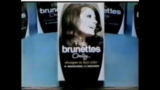 For Brunettes Only Hair Color Commercial 1975 [upl. by Borreri570]