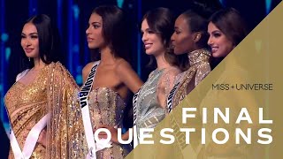 The 70th MISS UNIVERSE Top 5s Final Questions  Miss Universe [upl. by Soble]