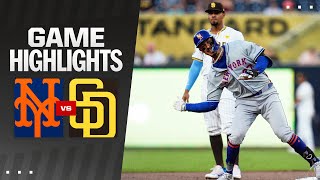 Mets vs Padres Game Highlights 82224  MLB Highlights [upl. by Chloe]