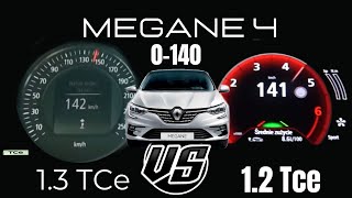 Renault Megane 12 Tce 130 Hp VS Megane 4 13 Tce 140 Hp 0 140 Yarışı Acceleration [upl. by Beverie]