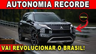 🚨NOVA AUTONOMIA RECORDE PARA A OUTLANDER PHEV 2025 [upl. by Durware689]