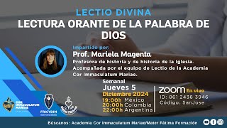 Lectio Divina  Meditación del 5 de diciembre de 2024 [upl. by Nemajneb905]