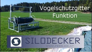 Mähkombination Schutzgitter Silodecker Silo Abdecksystem Abdeckplane Siloplane Vogelschutzgitter [upl. by Eirol]