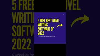 5 Free Best Novel Writing Software of 2022 [upl. by Namas]