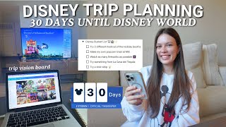 DISNEY WORLD TRIP PLANNING VLOG ✨ 30 days until Disney mears connect standby skipper bucket list [upl. by Hooker300]