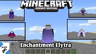 Enchantment Elytra  Minecraft PE [upl. by Ribaudo]