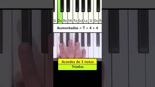 Acordes de Tres notas quotTríadasquot pianoparaprincipiantes clasesdepiano pianotutorial acordes [upl. by Sivahc472]