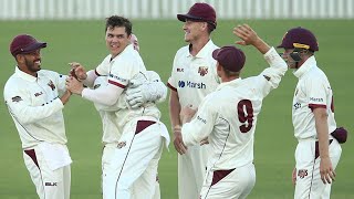 Swepson or Warne Leggie rips through Hughes  Marsh Sheffield Shield 202021 [upl. by Refinnej]