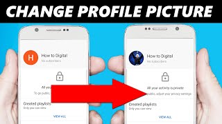 How to Change your Profile Picture on YouTube 2024 [upl. by Stormie]