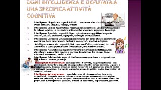 Lezione 8 parte 2 intelligenza emotiva e intelligenze multiple [upl. by Annai]