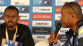 Milkesa Mengesha Berlin Marathon 2024 Winner Interview [upl. by Ayaros545]