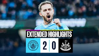 Man City 20 Newcastle  FA Cup Extended Highlights  Bernardo Goals send City to Wembley [upl. by Suivatram]