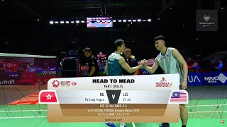 Highlights  KAPAL API Indonesia Open 2024 Lee Zii Jia vs Ng Ka Long Angus  R32  Lee Wins 20 [upl. by Rochus759]