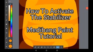 How To Activate The Stabilizer  Medibang Paint Tutorial For Beginners [upl. by Jeminah]