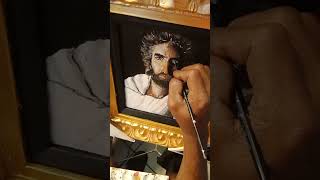 Akiane Kramariks Prince of Peace painted by Al Winters [upl. by Asiulana]