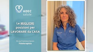 Esercizi per schiena e gambe quando lavori da casa  ADEC Salute Milano [upl. by Bert]