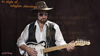 Waylon Jennings  Good Hearted Woman  Instrumental [upl. by Lydell]