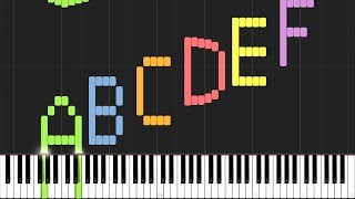 Play the Alphabet with the Piano Synthesia [upl. by Jobina]