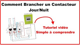 Comment brancher un contacteur journuit pour chauffeeau [upl. by Oidale476]