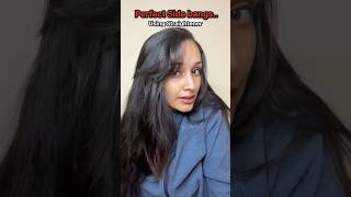 Side bangs Tutorial…🌹😍✅using straightener🖐️ shorts trending viralvideo youtubeshorts [upl. by Brinna]