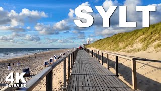 Sylt Beach Walk ☀️🌊❤️ Entspannung pur am Strand von Westerland 4K UHD [upl. by Lewak]