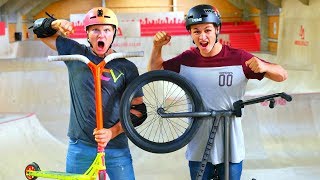 PRO SCOOTER VS PRO BMX ULTIMATE BATTLE [upl. by Aruol]