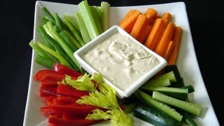 Vegetable Crudites with Greek Yougurt Dip [upl. by Sidras]