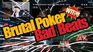 Brutal Poker Bad Beats  Poker Twitch Clips [upl. by Hong]