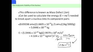 AP Video Lesson 1503  Mass Defect and Nuclear Stability [upl. by Gittle590]