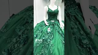 Pick the best green prom dress 👗 viral shortvideos shorts short [upl. by Drahcir]