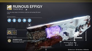 HOW TO GET RUINOUS EFFIGY  DESTINY 2 [upl. by Starling750]