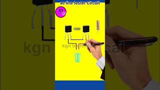 AC line detector  ac line tester Circuit diagram  shorts [upl. by Gnivri434]