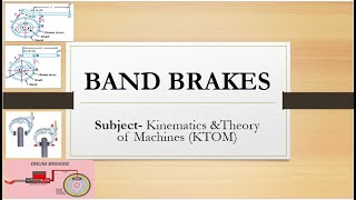 2 Brakes  Concept of Simple amp Differential Band Brake Self Locking amp Self Energized Band Brake [upl. by Al]